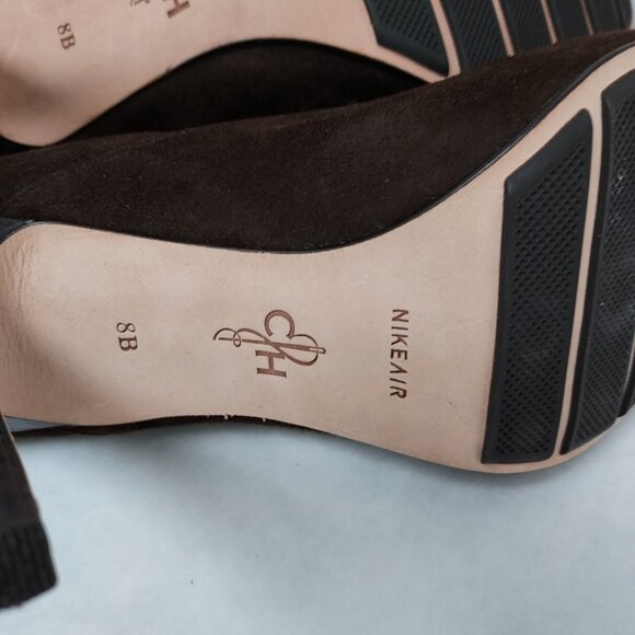 Cole Haan Air Talia Gore Heel Women's 8 B Brown Suede Stiletto Grip Sole Slip On - Picture 13 of 15